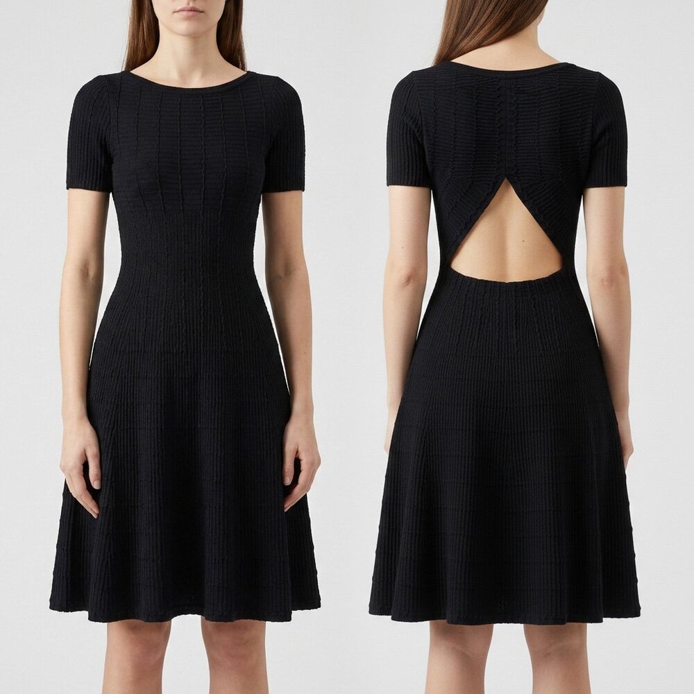 Alaia Ribbed Knit Dress with Cutout Back Size FR 36 US 4 NEW NWT